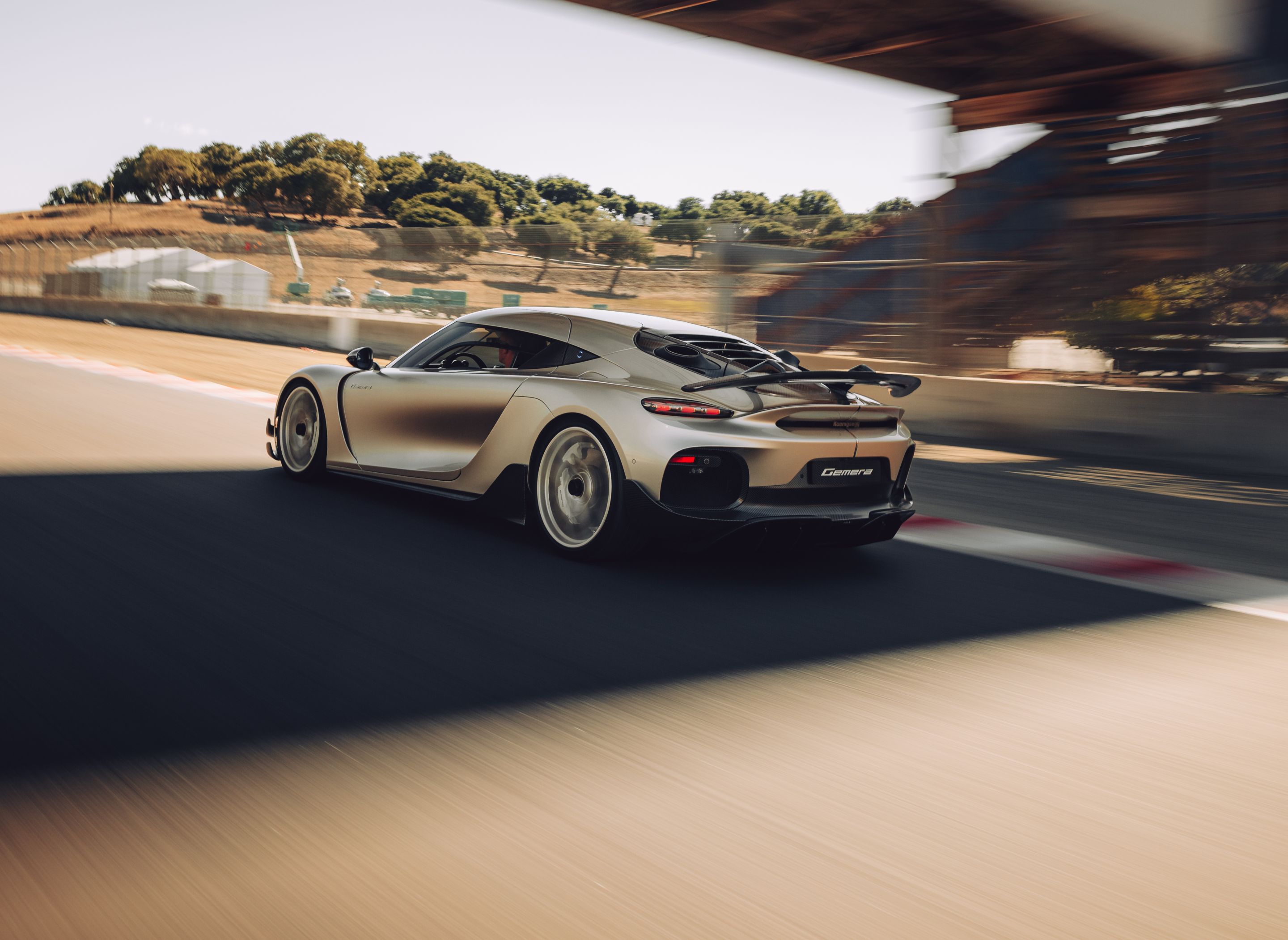 Koenigsegg Gemera on a circuit